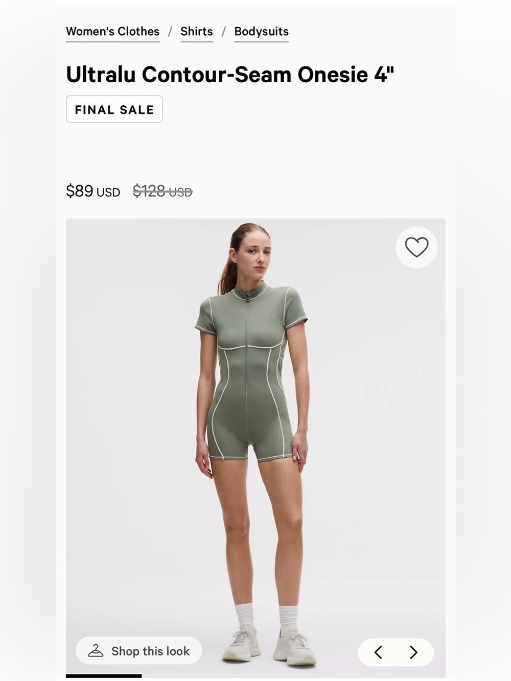 lululemon Ultra Contour Onesie